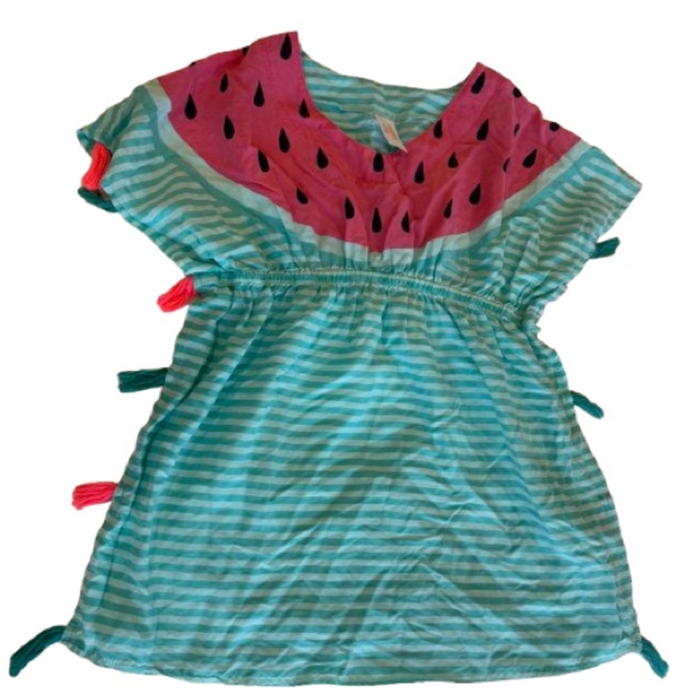 Cat & Jack Size 7 - 8 Girls Watermelon Swimsuit Cover Up